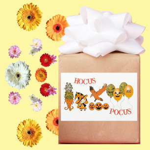 Sticker Rectangulaire Sorcière errante Jack O Lanterns Raven Hocus Pocus