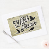 Sticker Rectangulaire Sorcière S'Il Vous Plaît | Halloween (Enveloppe)