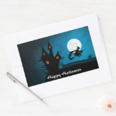 Sticker Rectangulaire Sorcière volante (Enveloppe)