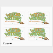 Sticker Rectangulaire Sorcières Méchantes (Feuille)