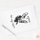 Sticker Rectangulaire Sortie Du Chemin Vélo Roadie Mountain (Enveloppe)