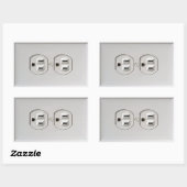 Sticker Rectangulaire Sortie électrique d'urgence (Feuille)