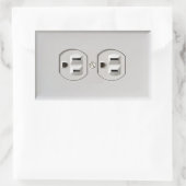 Sticker Rectangulaire Sortie électrique d'urgence (Sac)