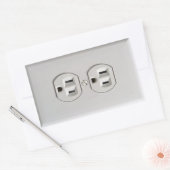 Sticker Rectangulaire Sortie électrique d'urgence (Enveloppe)