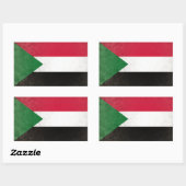 Sticker Rectangulaire Soudan (Feuille)