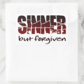 Sticker Rectangulaire Soudeur mais pardonné (Sac)