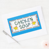Sticker Rectangulaire Soupe de poulet (Enveloppe)