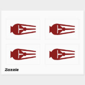 Sticker rectangulaire souple (Feuille)