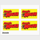 Sticker Rectangulaire Souris atomique (Feuille)