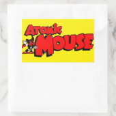 Sticker Rectangulaire Souris atomique (Sac)