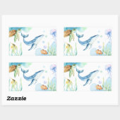 Sticker Rectangulaire Sous la mer (Feuille)