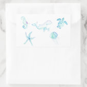 Sticker Rectangulaire Sous la mer (Sac)