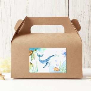 Sticker Rectangulaire Sous la mer