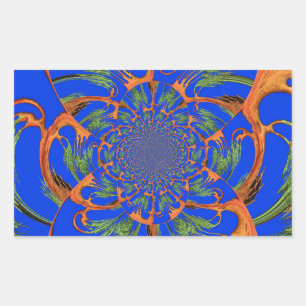 Sticker Rectangulaire Sous le ciel bleu : La collection d'arbres Acacia