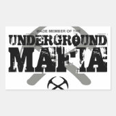 STICKER RECTANGULAIRE SOUS-SOL MAFIA (Devant)