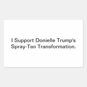 Sticker Rectangulaire Soutenir la transformation de Trump Hankamer Artju