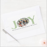Sticker Rectangulaire Southern Floral Cotton Christmas Joie Holiday Phot<br><div class="desc">Célébrez la chaleur et le confort d'un séjour dans le sud du pays ! Les détails de l'aquarelle et du feuillage sont élégamment rustiques et ornés de poupées de coton et de bourgeons aux couleurs riches de la saison. Profitez de l'esprit traditionnel de Noël avec la saveur du Sud !...</div>