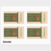 Sticker Rectangulaire Southwest Chile Wreath Holiday Feliz Navidad (Feuille)