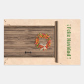 Sticker Rectangulaire Southwest Chile Wreath Holiday Feliz Navidad (Devant)