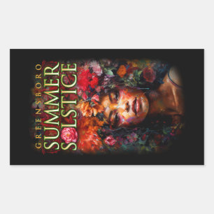 Sticker Rectangulaire Souvenir 2023 Greensboro Summer Solstice Festival