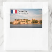 Sticker Rectangulaire Souvenir d'Avignon (Sac)