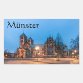 Sticker Rectangulaire Souvenir de Münster (Devant)
