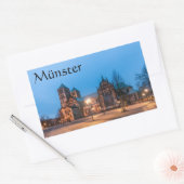 Sticker Rectangulaire Souvenir de Münster (Enveloppe)