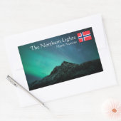 Sticker Rectangulaire Souvenir Northern Lights (Enveloppe)