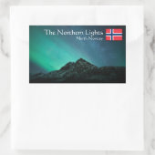 Sticker Rectangulaire Souvenir Northern Lights (Sac)