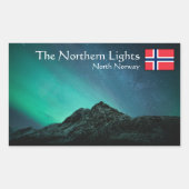 Sticker Rectangulaire Souvenir Northern Lights (Devant)
