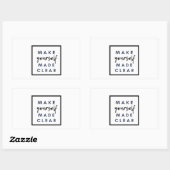 Sticker Rectangulaire Soyez clair (Feuille)
