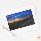 Sticker Rectangulaire Soyez fiers de ce que vous êtes arrivé... (Enveloppe)