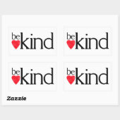 Sticker Rectangulaire Soyez gentil - La gentillesse compte (Feuille)