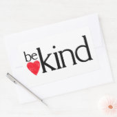 Sticker Rectangulaire Soyez gentil - La gentillesse compte (Enveloppe)