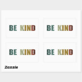 Sticker Rectangulaire Soyez gentils (Feuille)