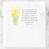 Sticker Rectangulaire Soyez La Lumière (Sac)