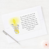 Sticker Rectangulaire Soyez La Lumière (Enveloppe)