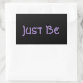 Sticker Rectangulaire "Soyez" Phrase Lavender Lettre (Sac)