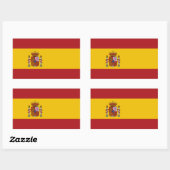 Sticker Rectangulaire Spain Flag (Feuille)