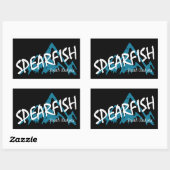 Sticker Rectangulaire Spearfish Dakota du Sud Montagne (Feuille)