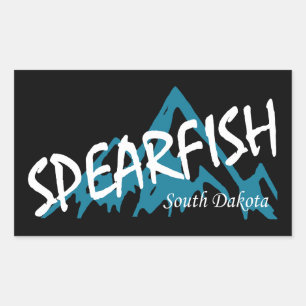 Sticker Rectangulaire Spearfish Dakota du Sud Montagne