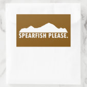 Sticker Rectangulaire Spearfish Dakota du Sud S'il vous plaît (Sac)