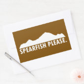 Sticker Rectangulaire Spearfish Dakota du Sud S'il vous plaît (Enveloppe)