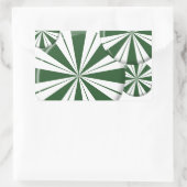 Sticker Rectangulaire Spearmint Stripe (Sac)