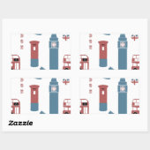 Sticker Rectangulaire Special Londres (Feuille)