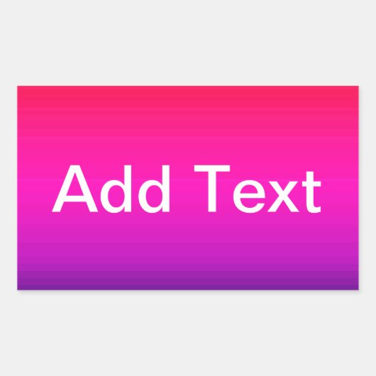 Sticker Rectangulaire Spectre des couleurs horizontales - 4 (Devant)