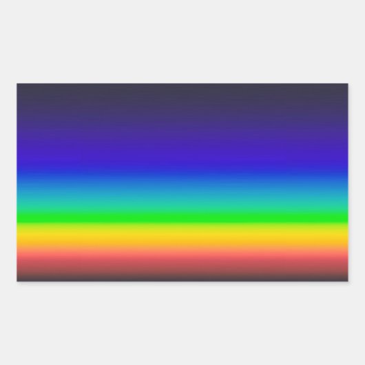 Sticker Rectangulaire spectre solaire réel (Devant)