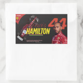 Sticker Rectangulaire Speed rencontre Legacy Lewis Hamilton rejoint Ferr (Sac)