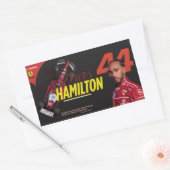 Sticker Rectangulaire Speed rencontre Legacy Lewis Hamilton rejoint Ferr (Enveloppe)