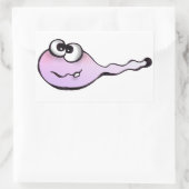 Sticker Rectangulaire spermatozoïdes, spermatozoïdes, autocollants, têta (Sac)